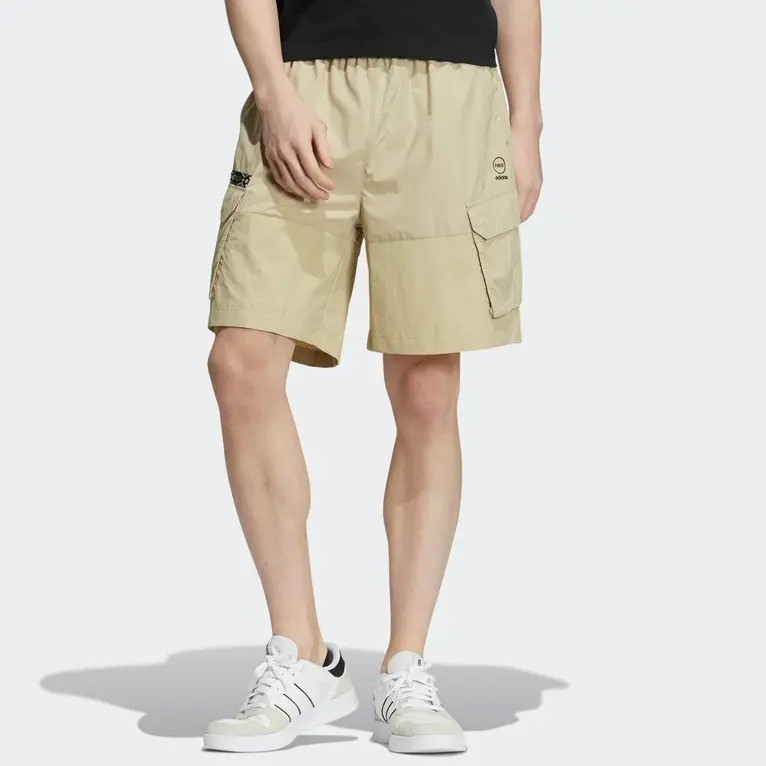 Шорты свободного крона мужские цвета хаки Adidas Neo — фото 3