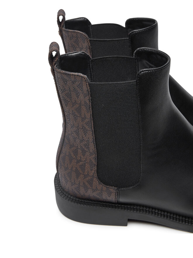 Ботильоны на плоской подошве MICHAEL Michael Kors Hazel Chelsea Bootie 40F4HZMEFL, черный — фото 4