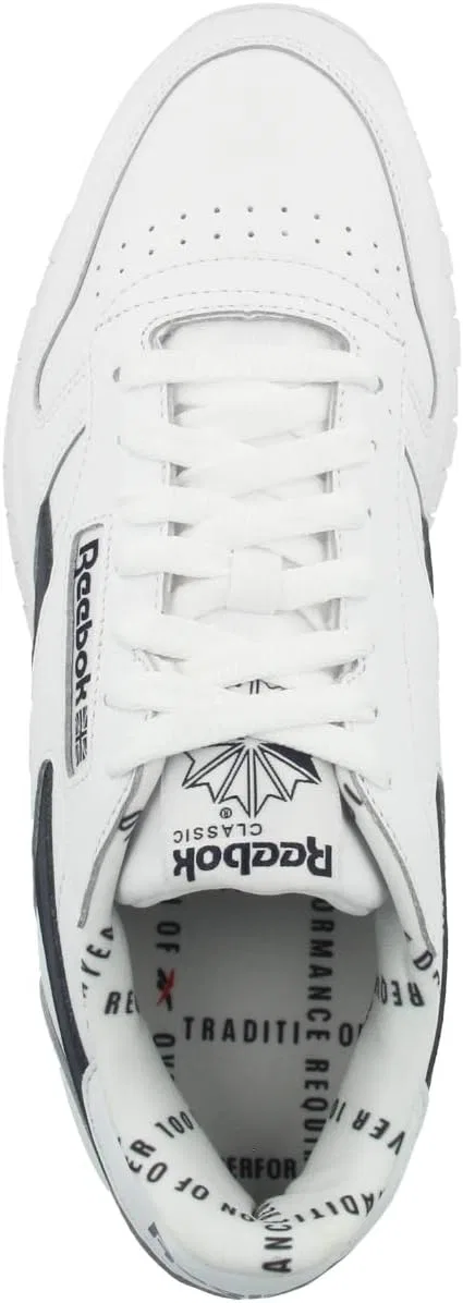 Reebok Мужские кожаные кроссовки, White Vector Navy — фото 2