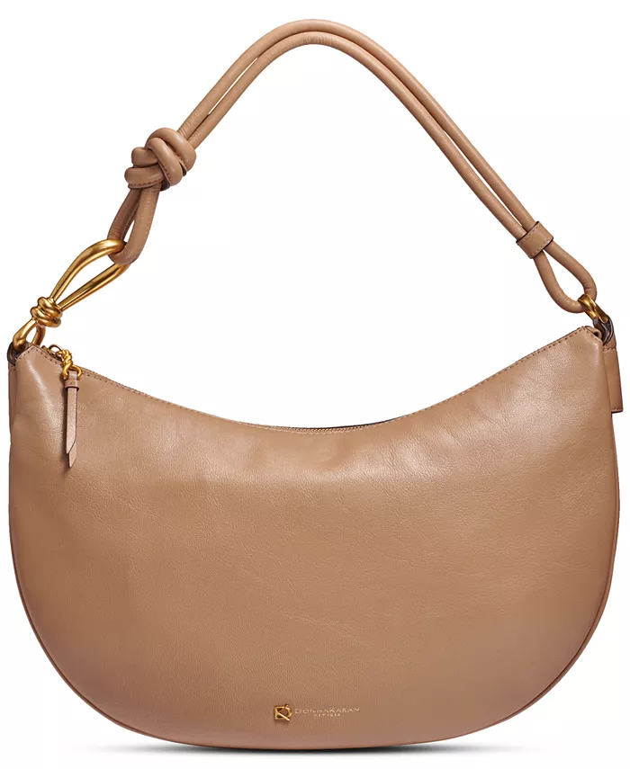 

Сумка Roslyn Love Knot Shoulder Donna Karan New York, коричневый/бежевый