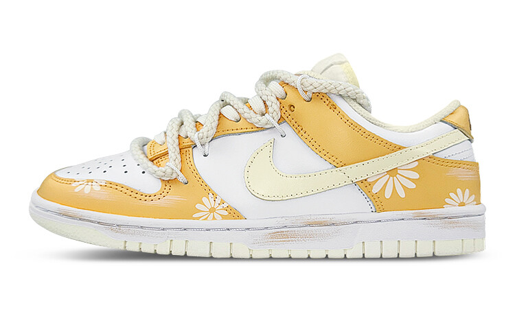 

Кроссовки Nike Dunk Skateboard Shoes Men Low-Top White Yellow