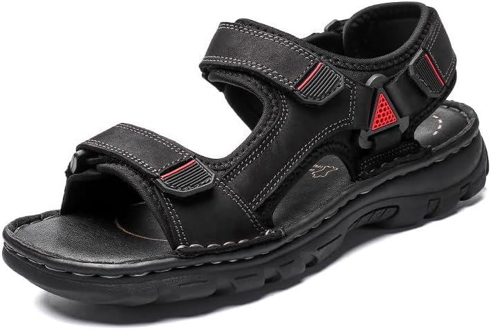 

Мужские сандалии для походов и вождения AQIXIDX, повседневная спортивная обувь для пляжа, легкие дышащие пляжные сандалии, летняя обувь для путешествий на открытом воздухе, черный