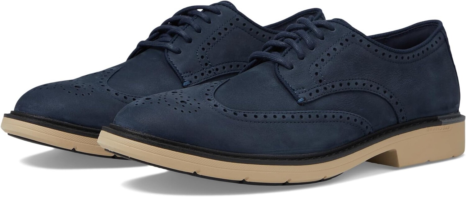 

Оксфорды Go-To Wing Oxford Cole Haan, цвет Navy Blazer Nubuck/Black Dark Latte