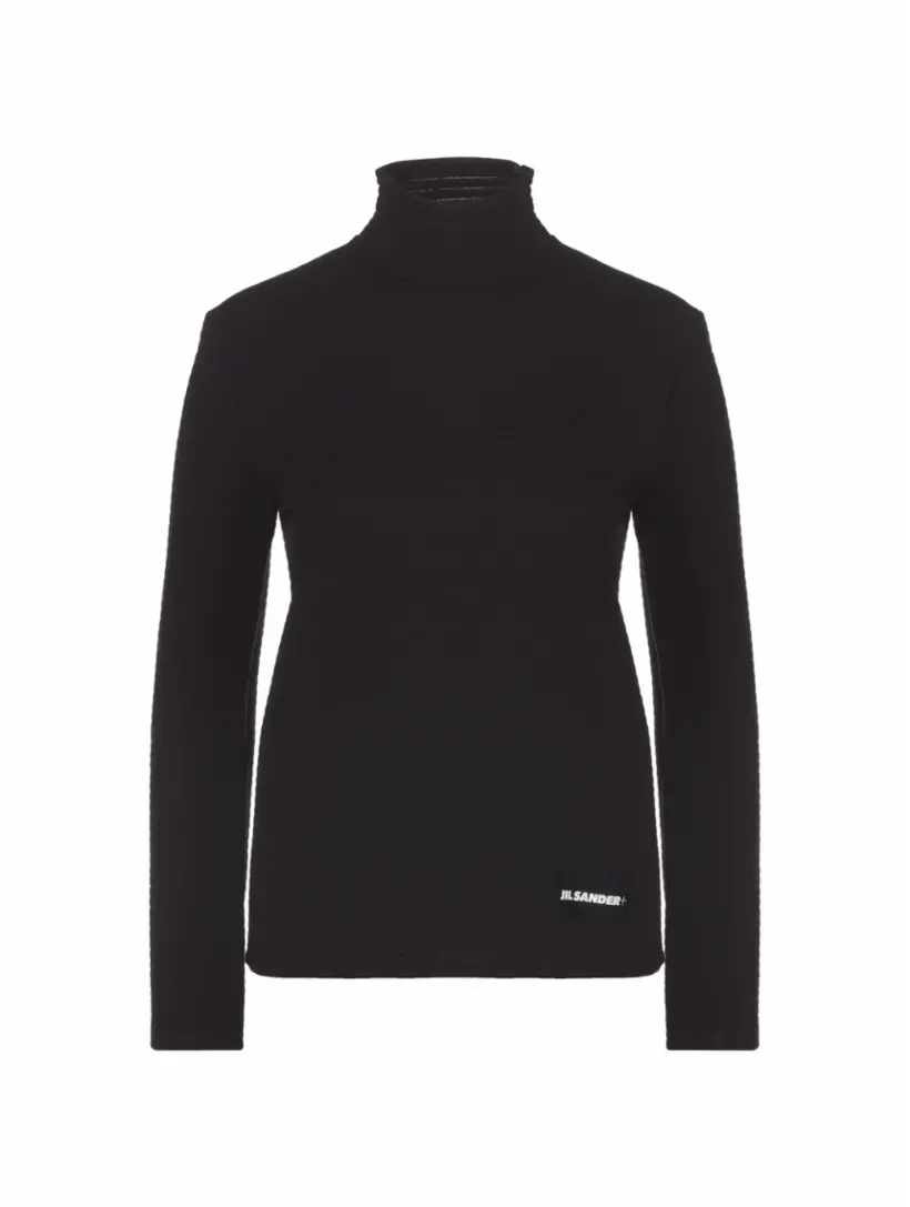 

Водолазка с логотипом Jil Sander, черный