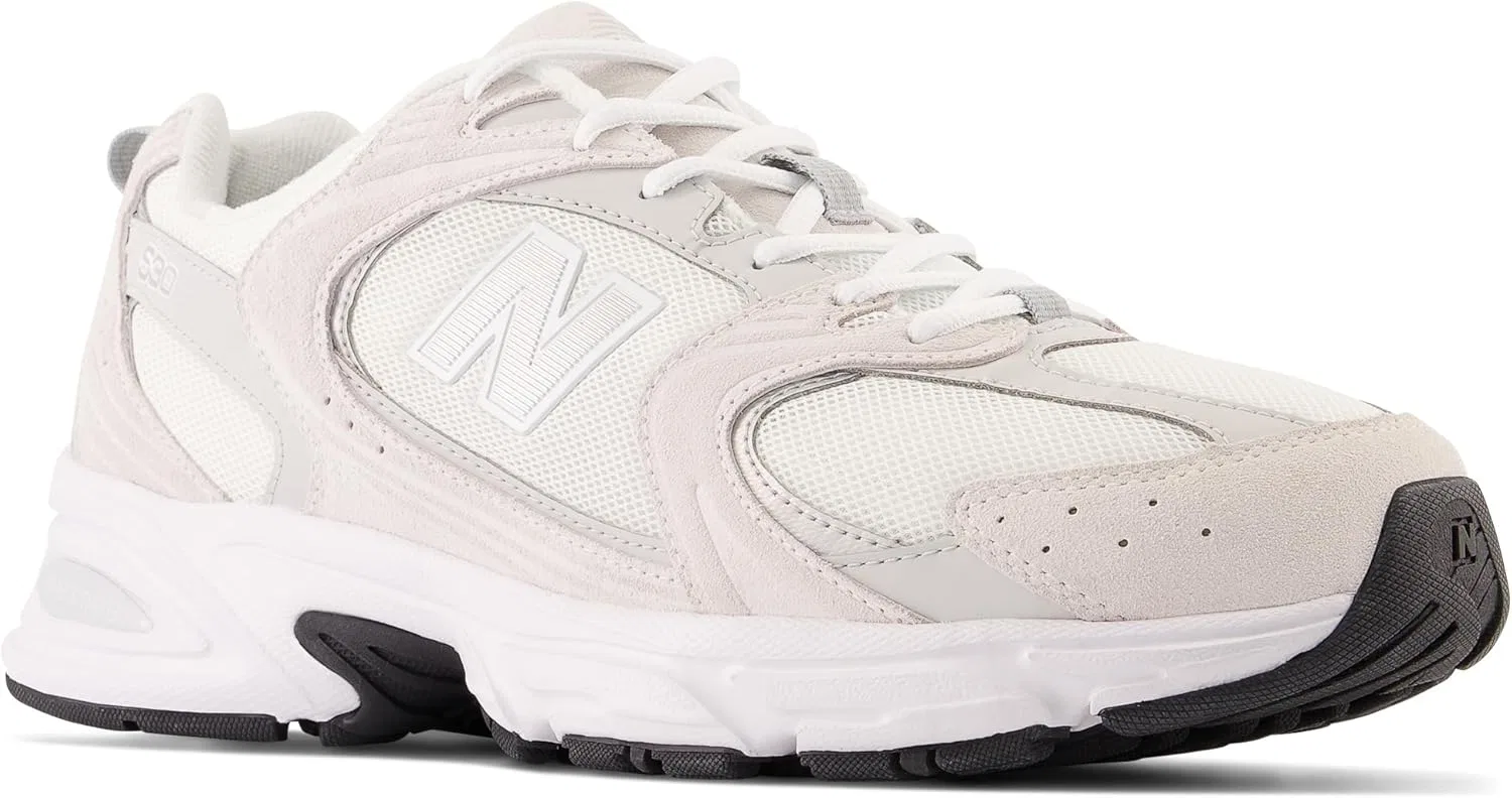 Кроссовки мужские/женские New Balance, цвет Ivory Ral 1013 — фото 2