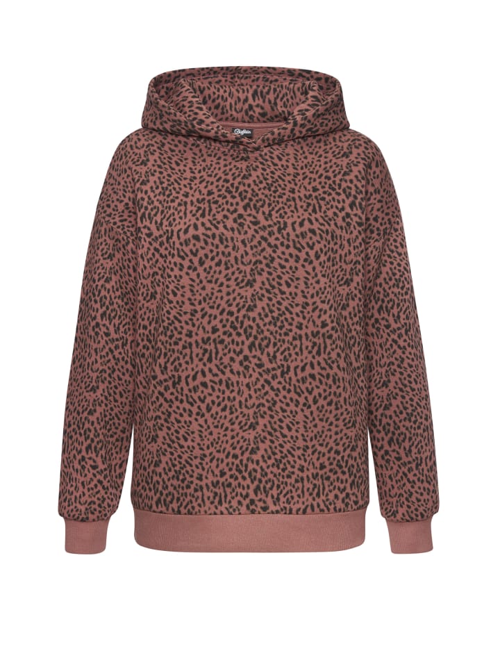 

Buffalo Худи коричневого цвета с леопардовым принтом, Коричневый, Buffalo Худи коричневого цвета с леопардовым принтом