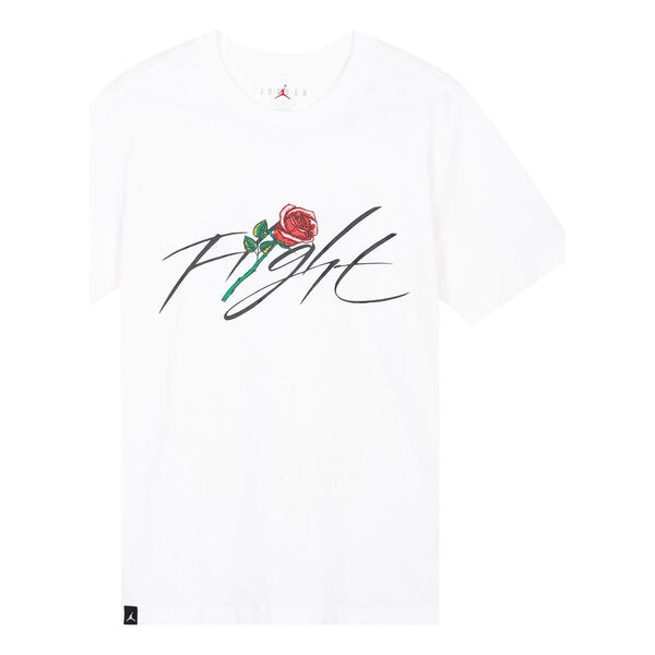 

Футболка Air Jordan Flight Rose T-Shirt 'White', белый
