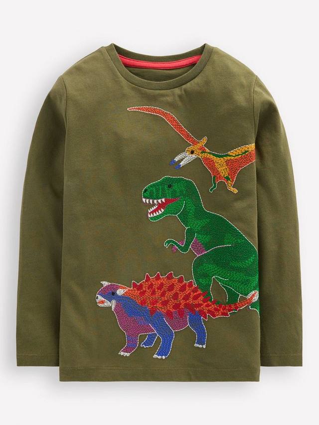 

Детская хлопковая футболка с длинным рукавом и светящимся эффектом Mini Boden