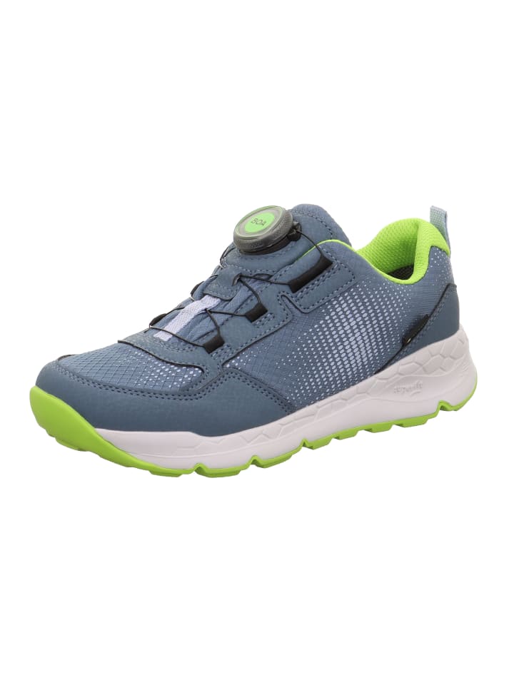 

Кроссовки на шнуровке superfit, цвет blau/hellgrün