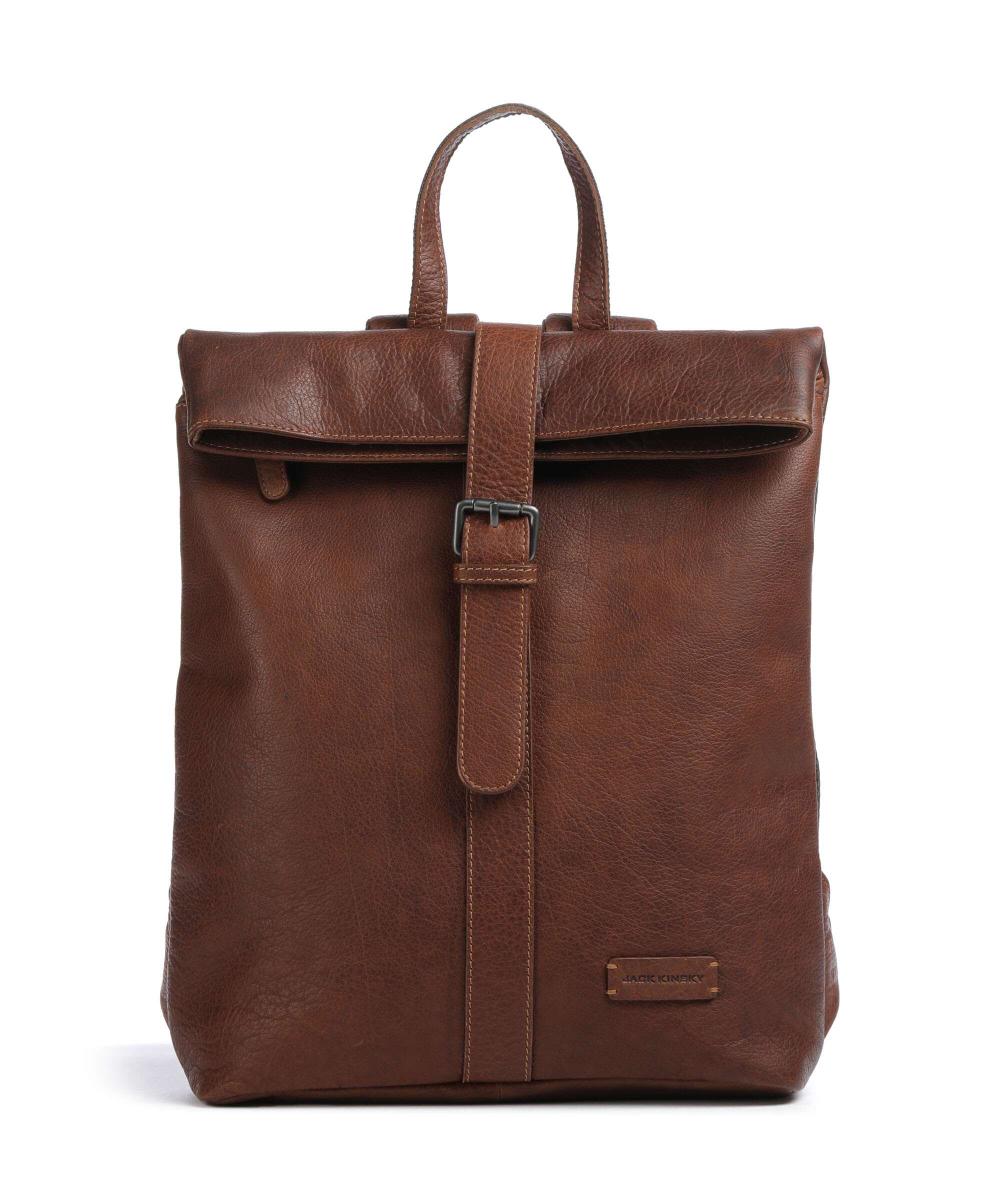 

Рюкзак Porto 5 14″ из зернистой кожи Jack Kinsky, коричневый