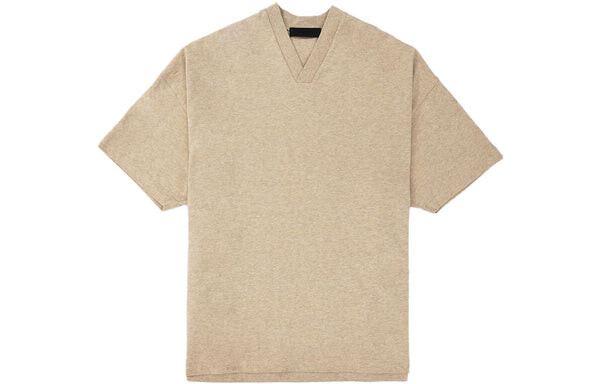 Футболка fw23 v-neck t-shirt 'gold heather' Fear Of God Essentials, золотой — фото 2