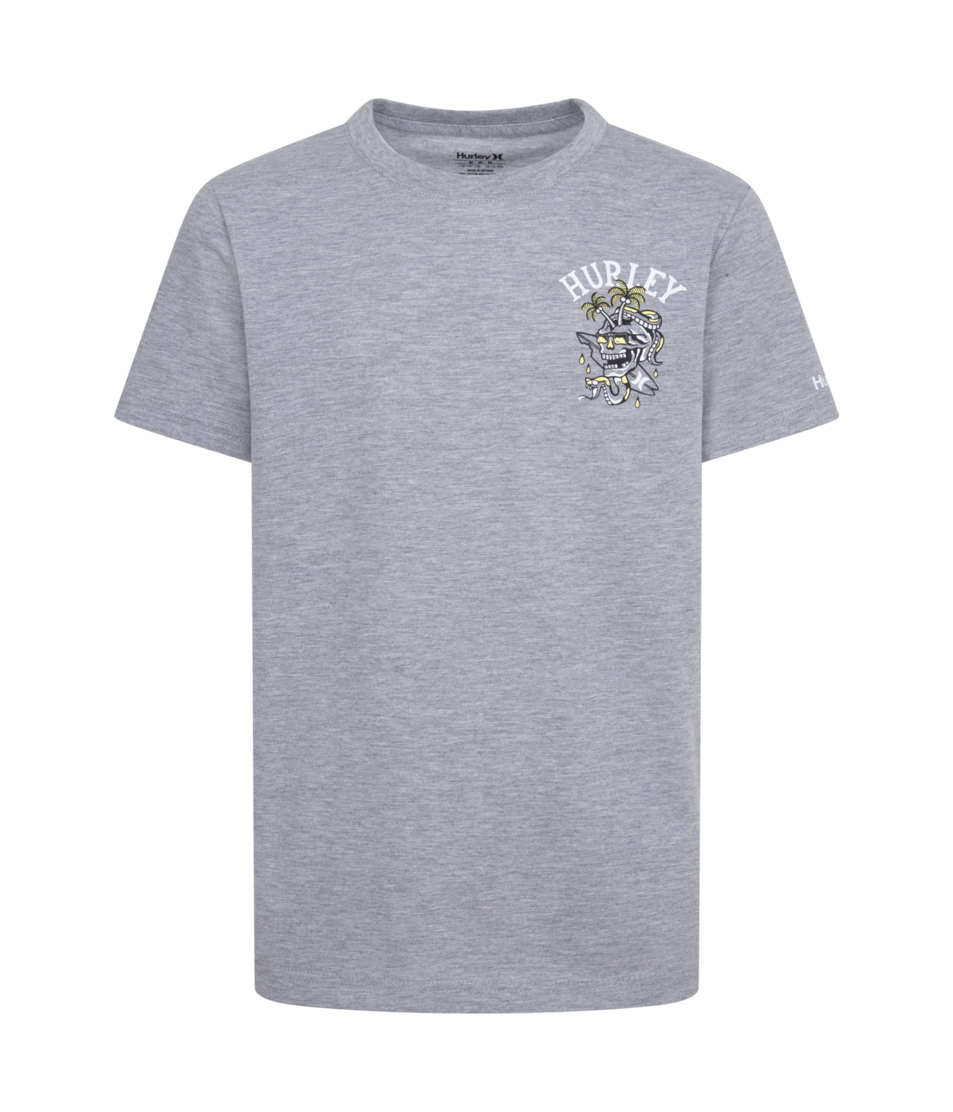 

Футболка Hurley Kids Breaking Through Graphic T-Shirt, цвет Dark Grey Heather