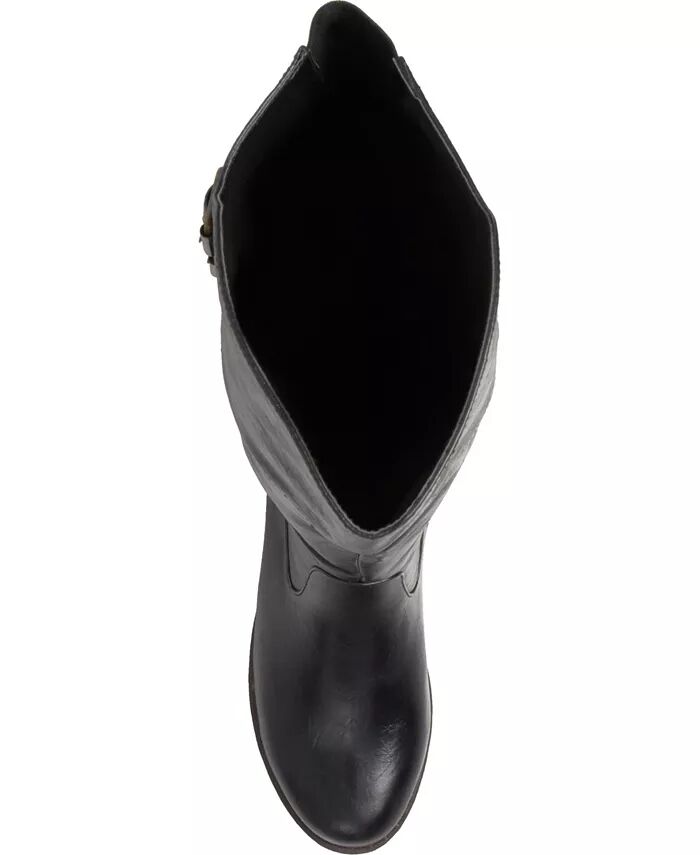 Женские сапоги Tori Extra Wide Calf с высокими коленями для верховой езды Journee Collection, черный — фото 4