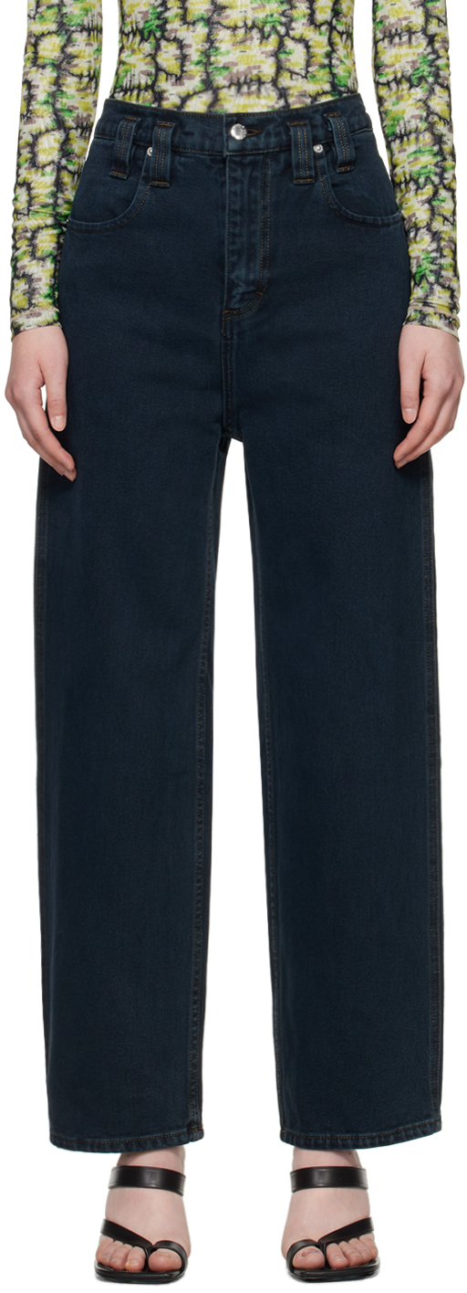 

Черные мешковатые джинсы Eckhaus Latta, Ebony