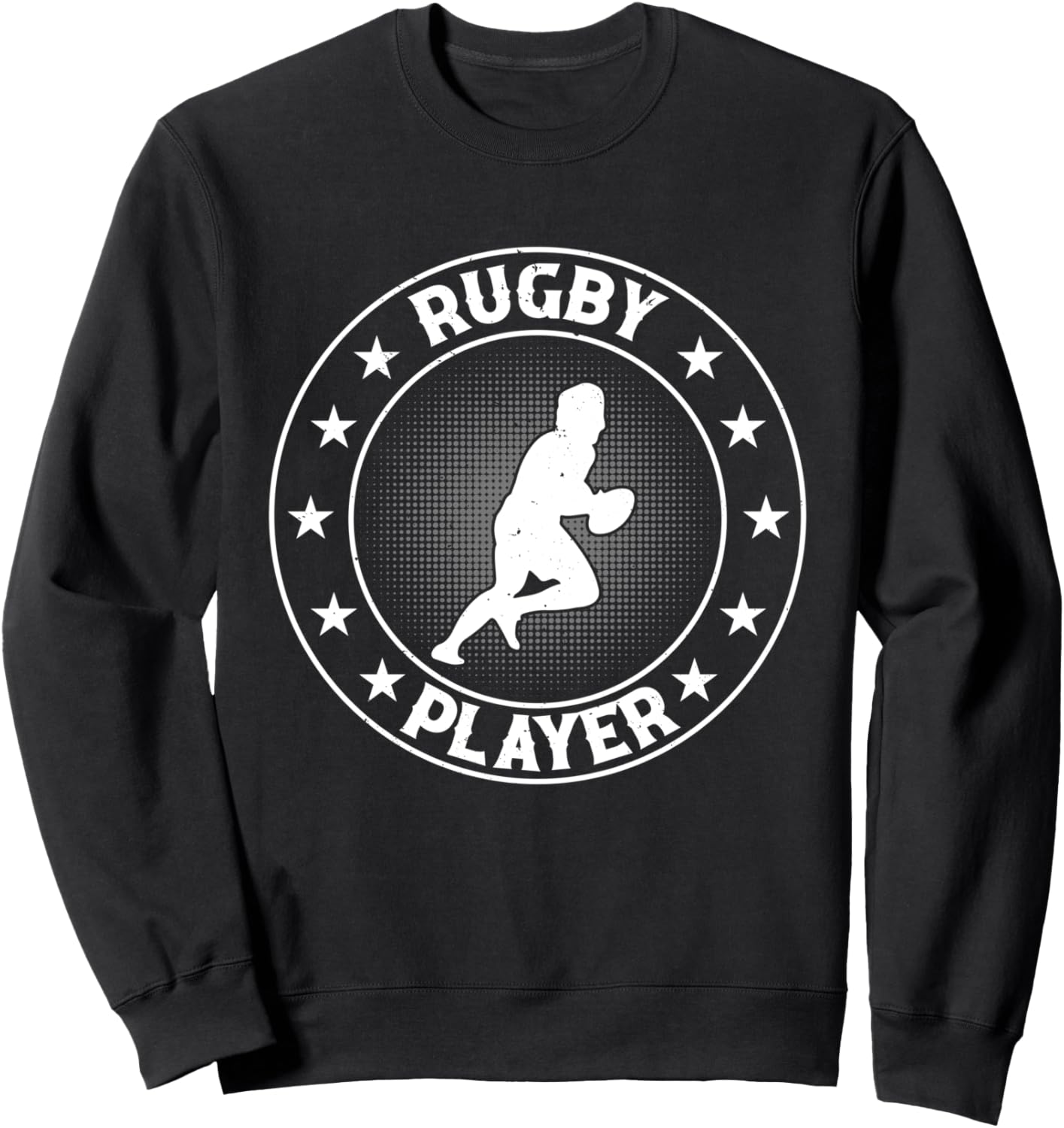 

Силуэт регбиста Силуэт игрока в регби Толстовка Rugby Playe Rugby Season, черный