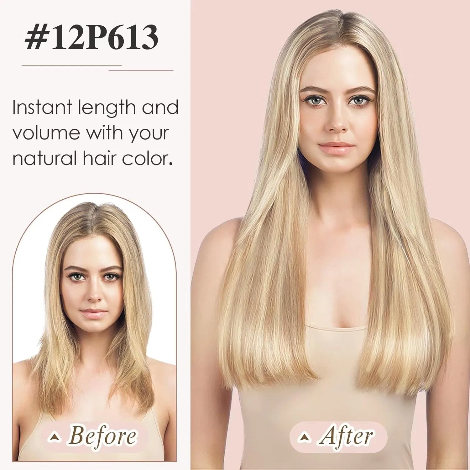 Накладные пряди Tess Tape Extensions из натуральных волос Ombre Light Brown/Blonde Tess, Light Brown/Light Blonde Balayage — фото 4