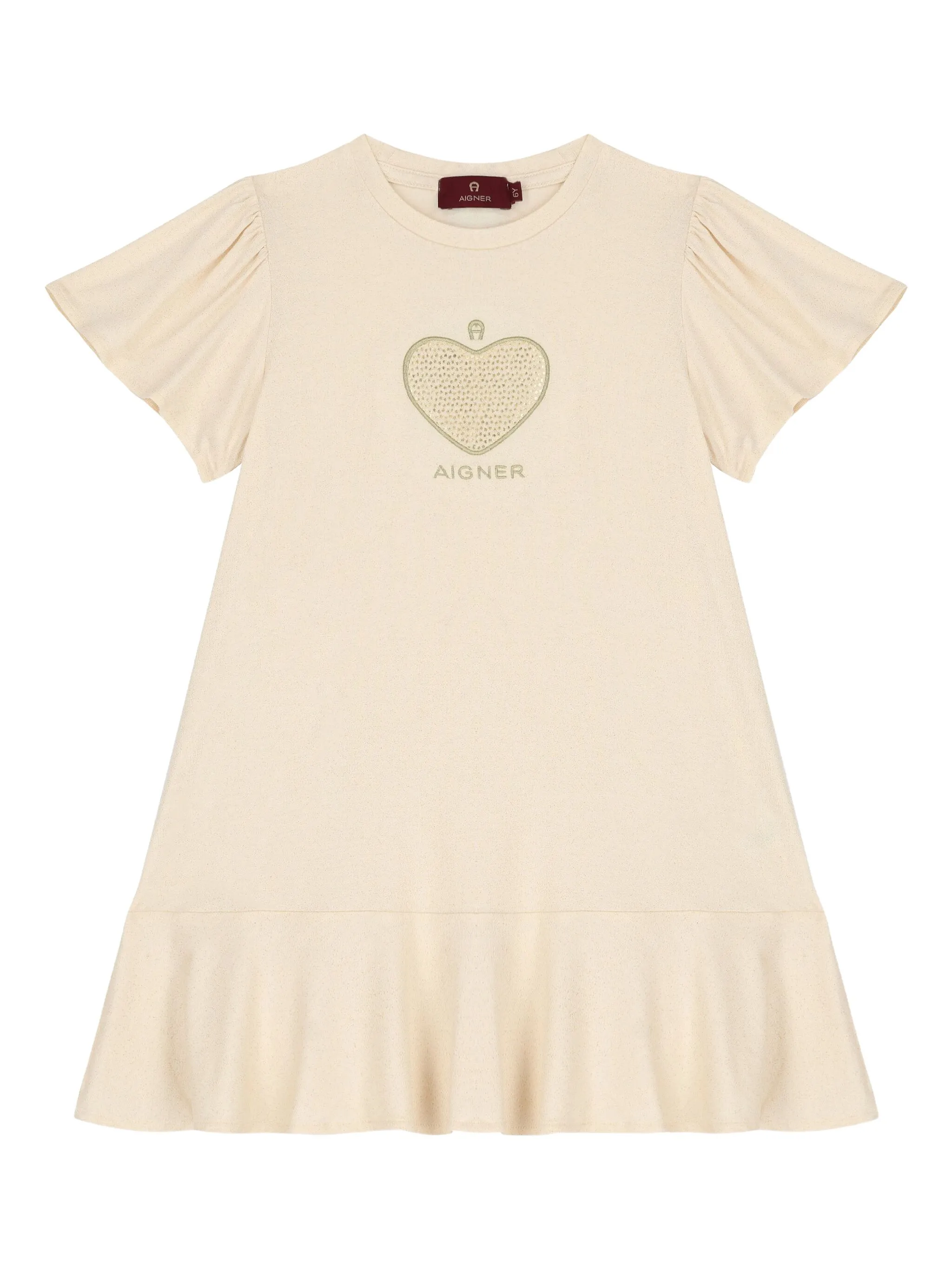 

Платье с короткими рукавами Aigner Kids, нейтральный