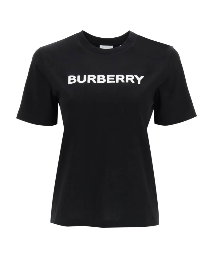 

Футболка из органического хлопка с логотипом Burberry, черный