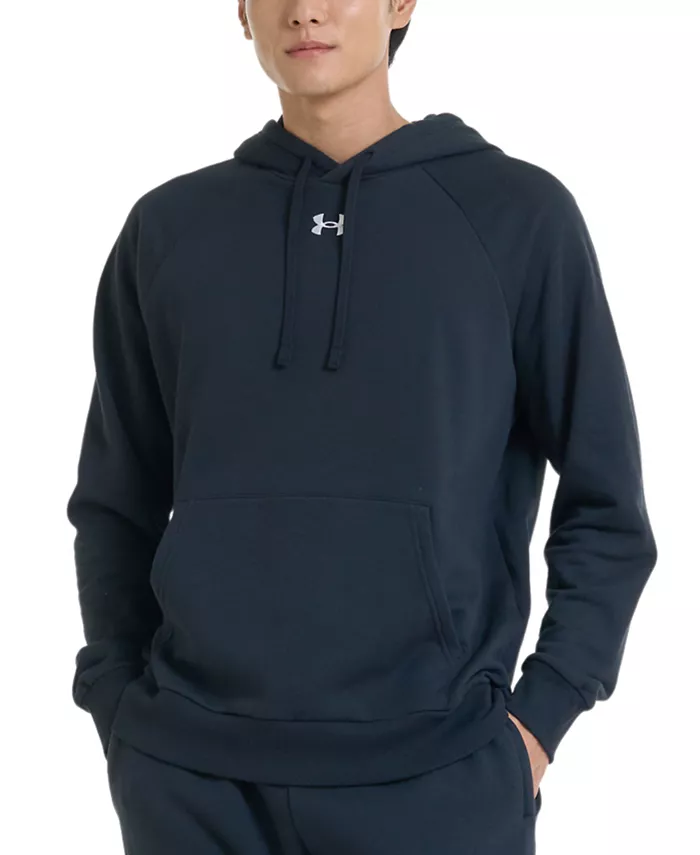 

Мужская флисовая толстовка с логотипом Rival Under Armour, черный