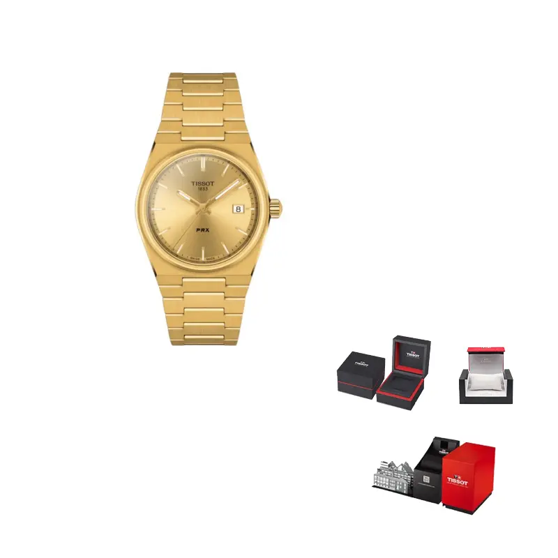 

TISSOT Часы Unisex PRX Super Player Series Watch, Gold Dial