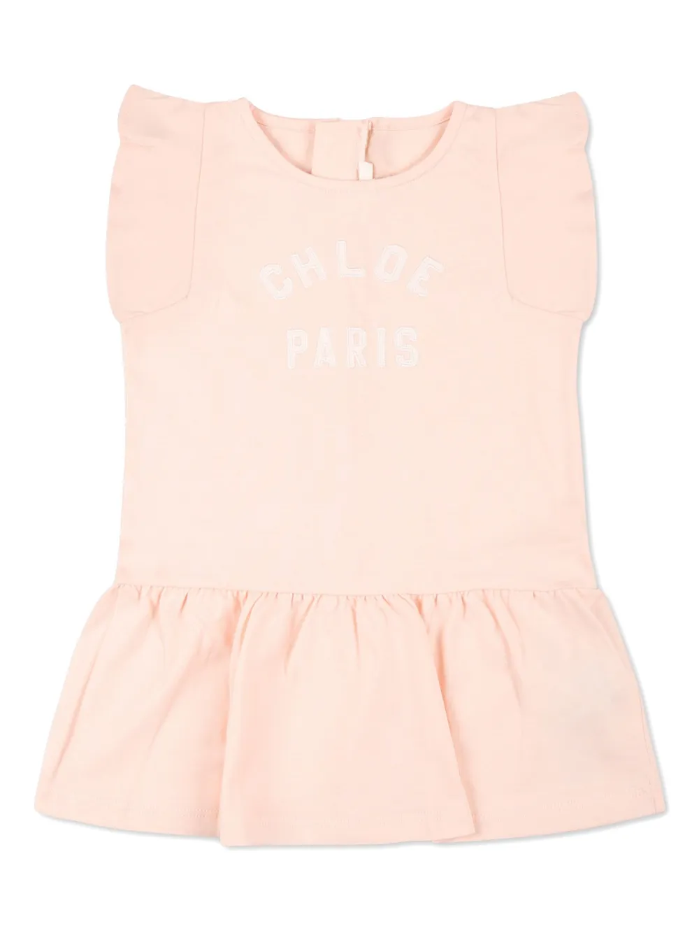 

Платье с пуговицами Chloé Kids, розовый