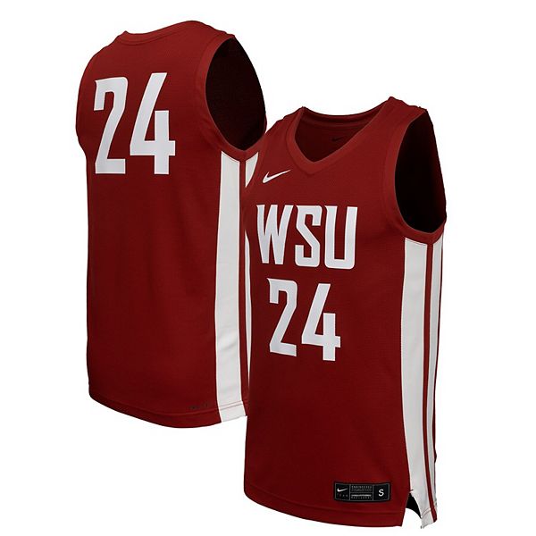 

Мужская баскетбольная майка washington state cougars crimson Nike