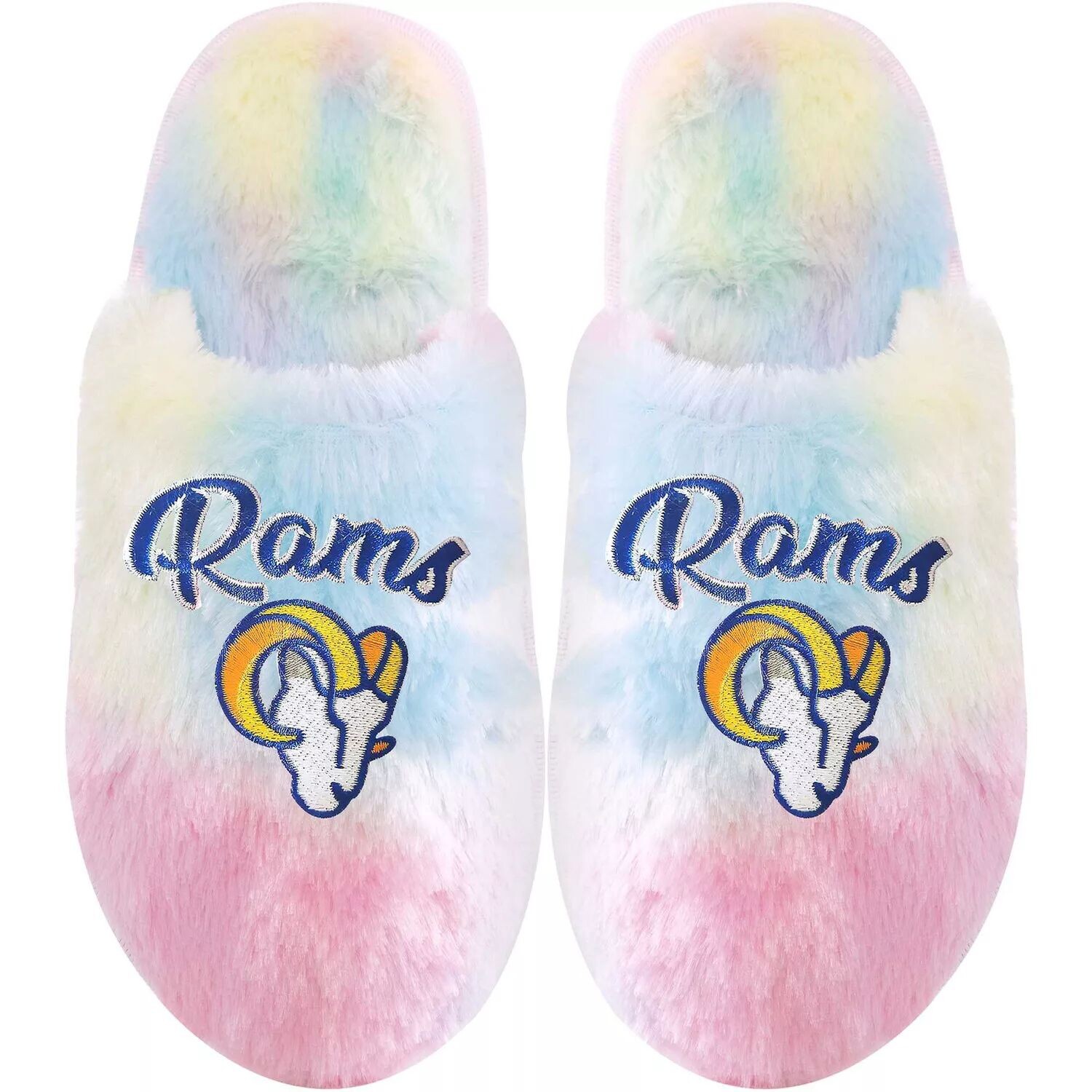 

Молодежные тапочки FOCO Los Angeles Rams с надписью Rainbow Script Unbranded