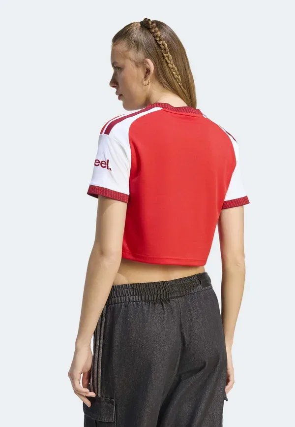 Футболка Arsenal FC 26/27 Home Cropped Club Wear Adidas Performance, ярко-алый — фото 4