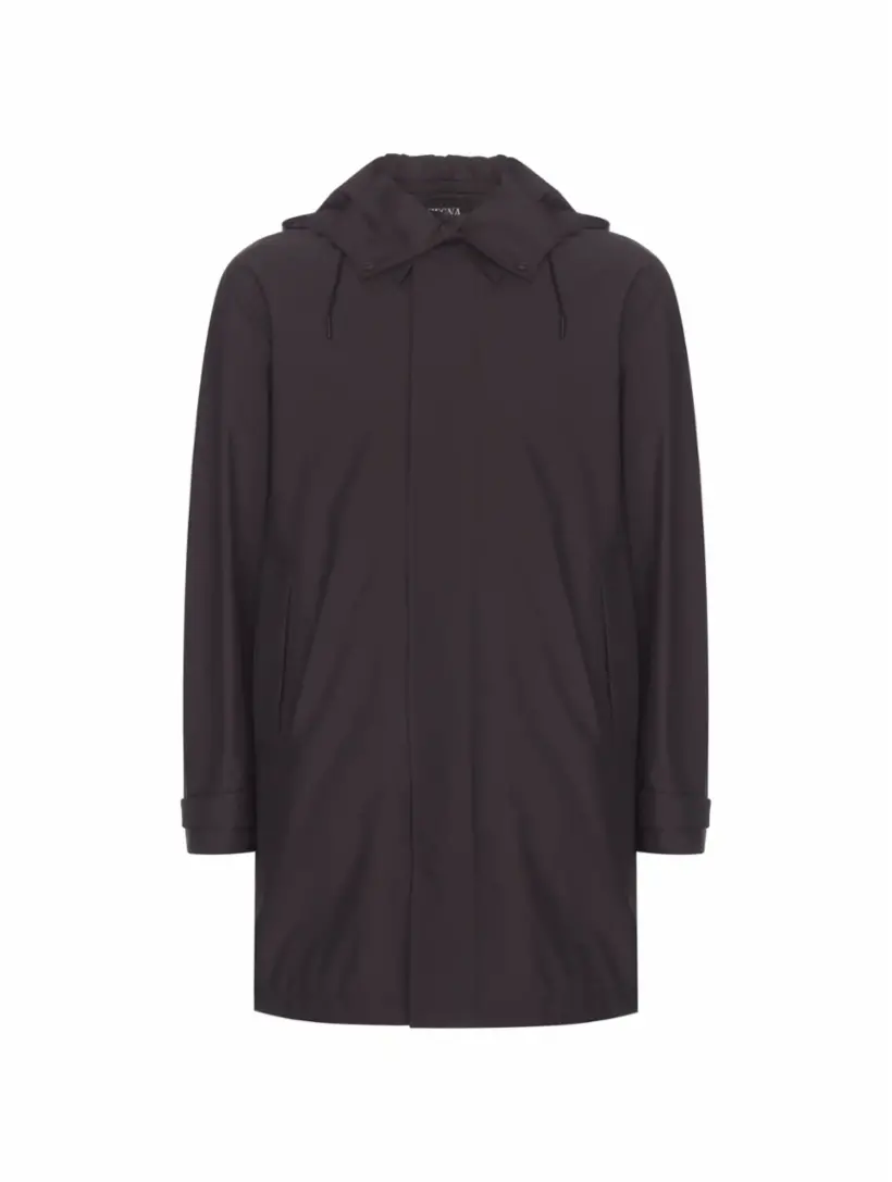 

Плащ с капюшоном Zegna, черный