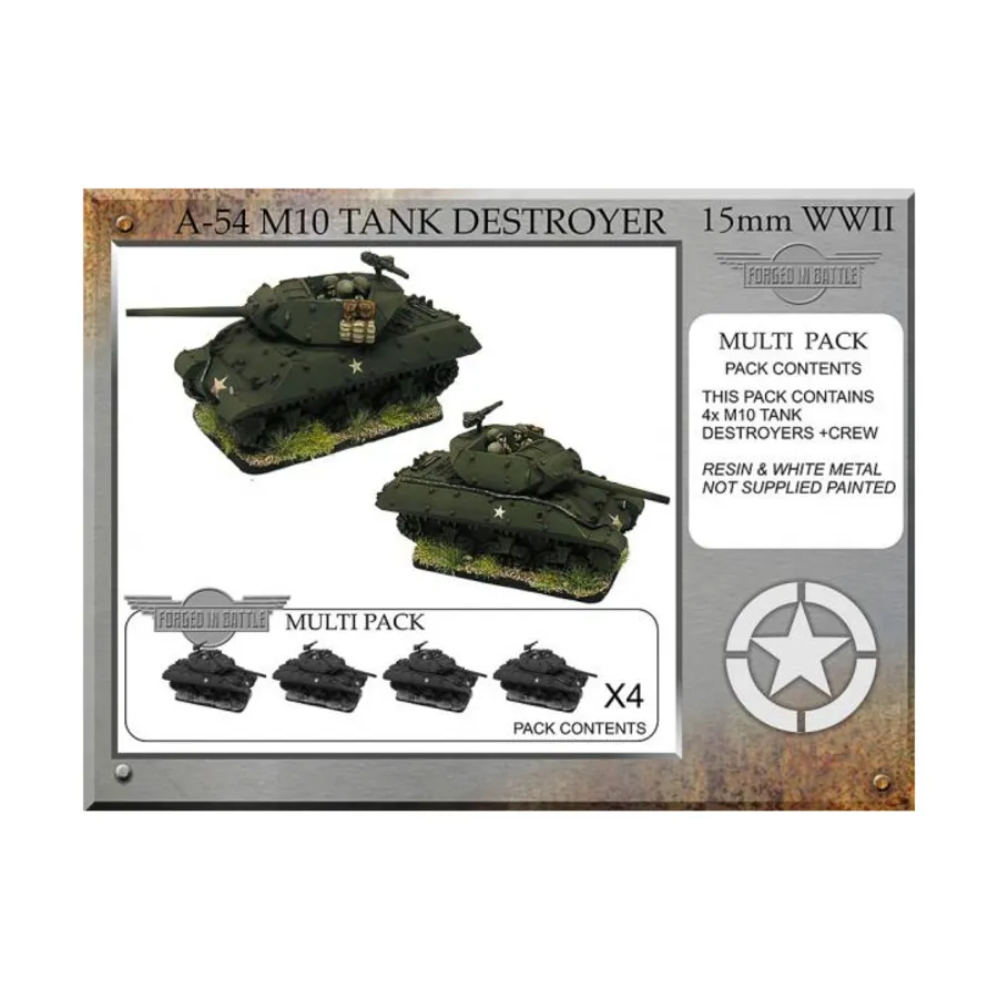 

76-мм истребитель танков М10, WWII Miniatures - American Vehicles (15mm)