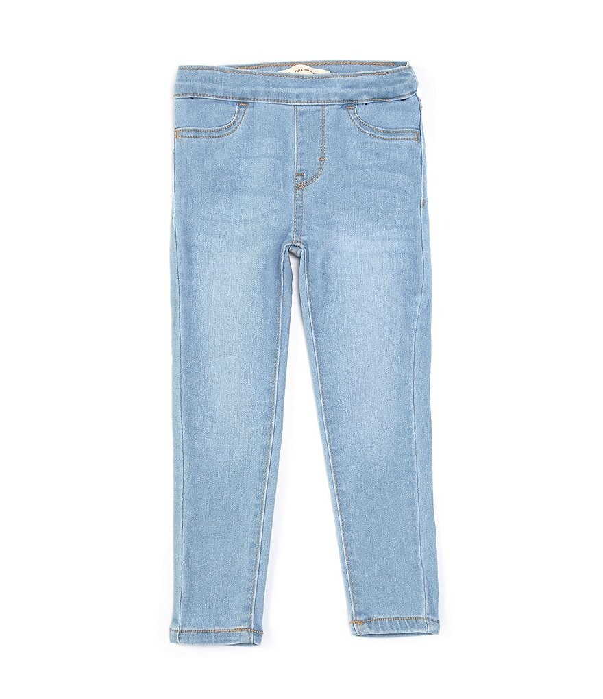 

Мягкие джеггинсы без застежки для маленьких девочек Levi's 2T-6X, синий