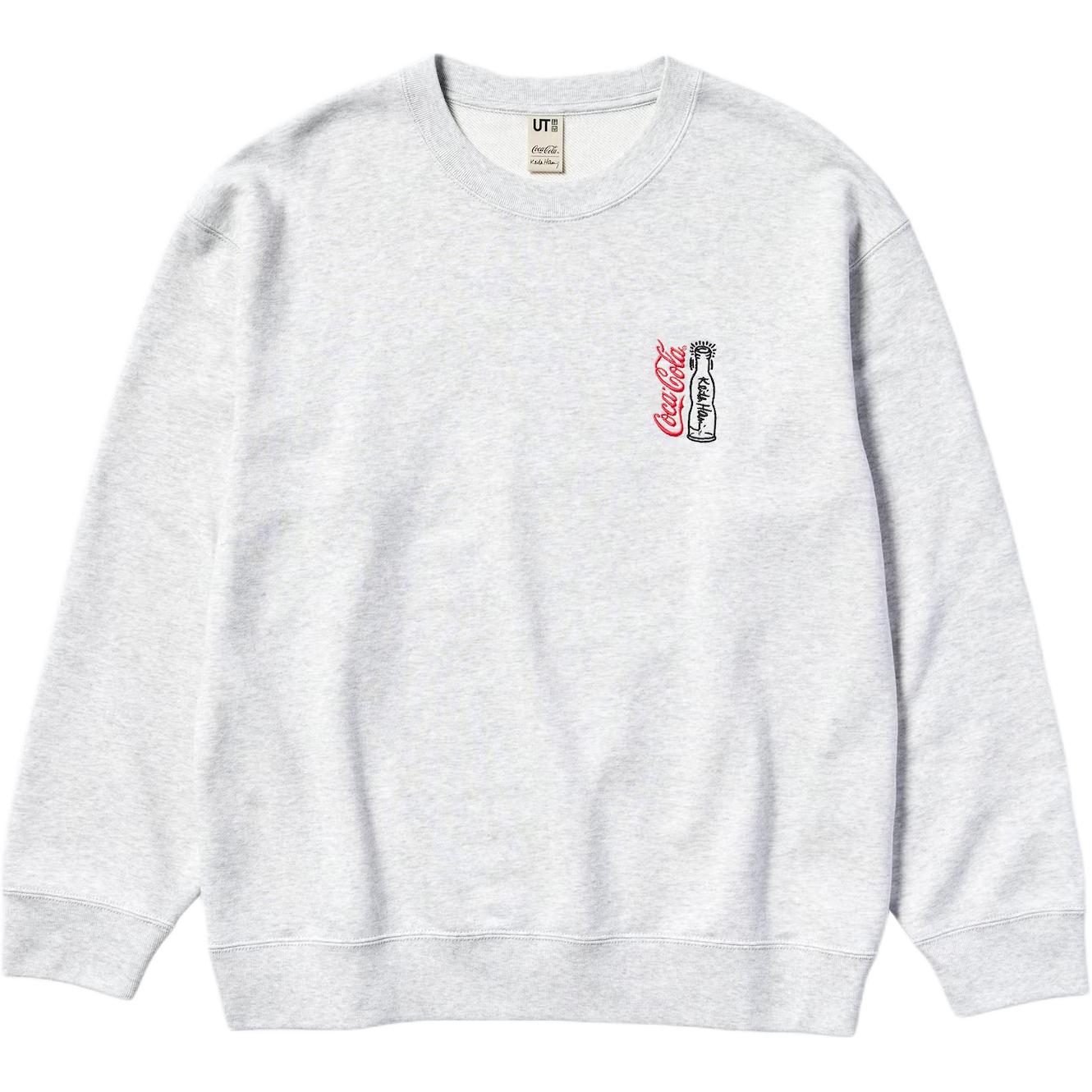 

Футболка унисекс серого цвета Keith Haring X Coca Cola коллаборация UNIQLO