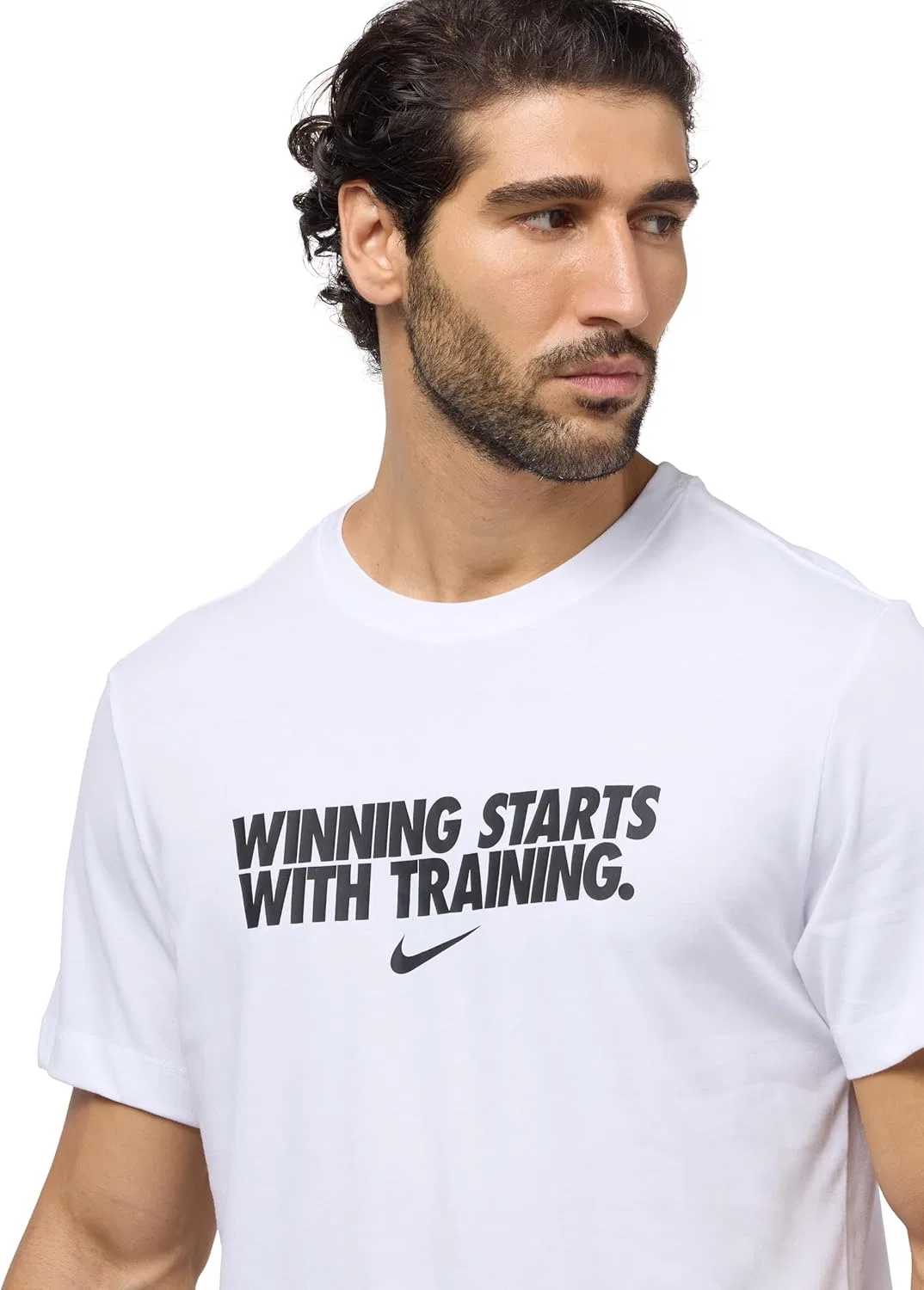 Футболка Dri-FIT Nike, цвет White/Black — фото 4
