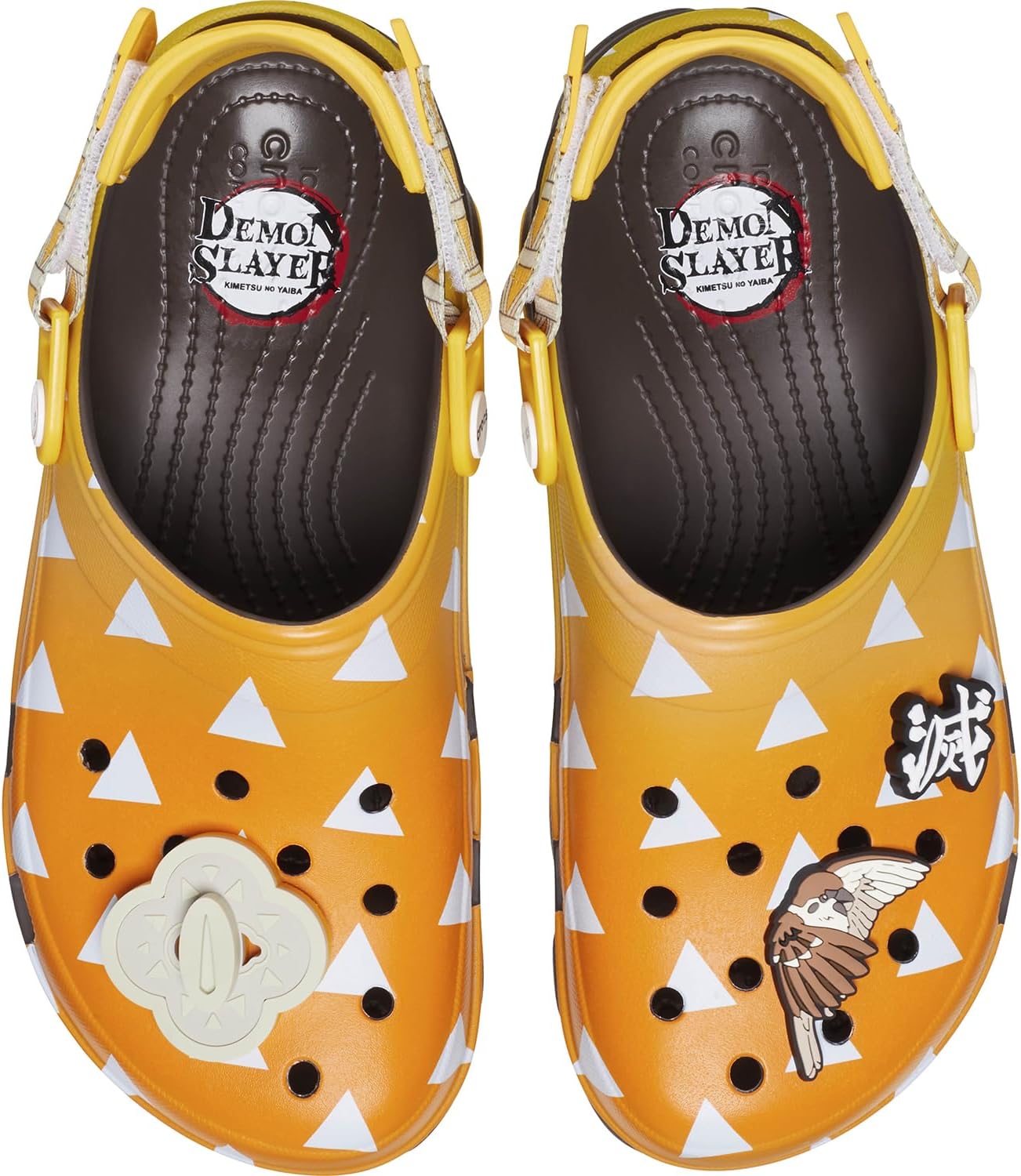 Мужские кроксы Crocs Classic Demon Slayer с регулируемыми подошвами для любой местности, Zenitsu — фото 4