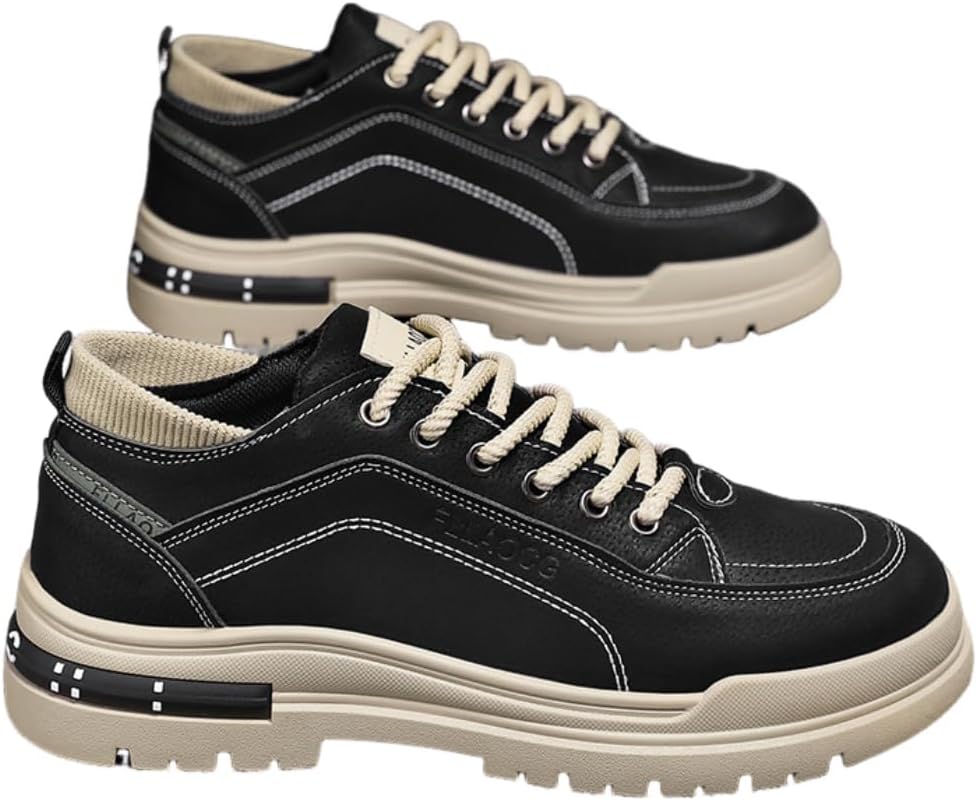 

Мужские повседневные спортивные дышащие высокие кроссовки для бега, обувь для ходьбы без шнурков, противоскользящие Lexamen, черный