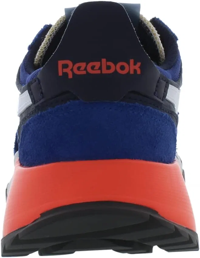 Женские классические кожаные кроссовки Reebok, 2-Black Royal Crimson — фото 4