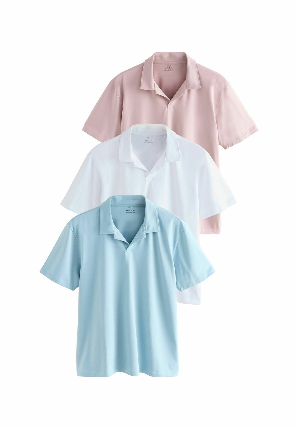 

Рубашка поло REGULAR FIT - SHORT SLEEVE 3 PACK Next, розовый