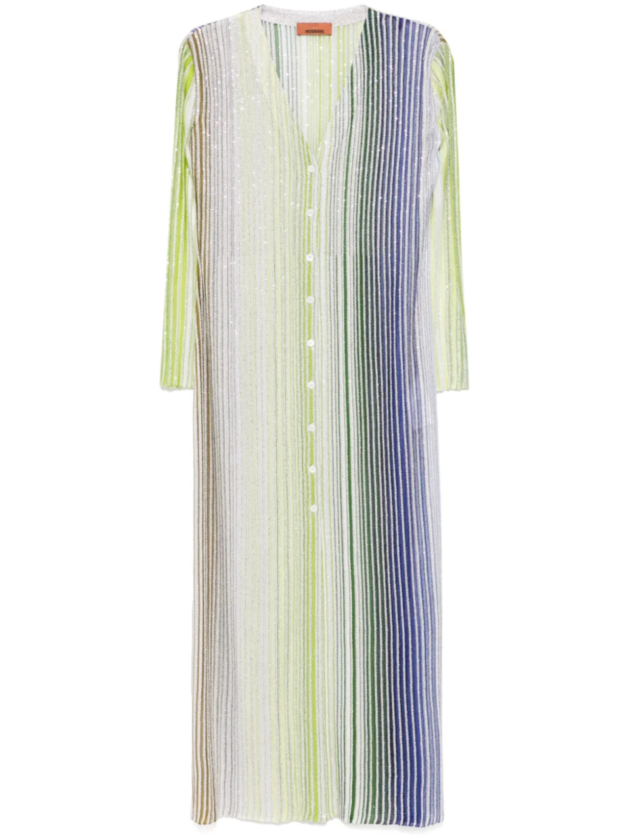 

Длинное платье-кардиган Missoni, зеленый