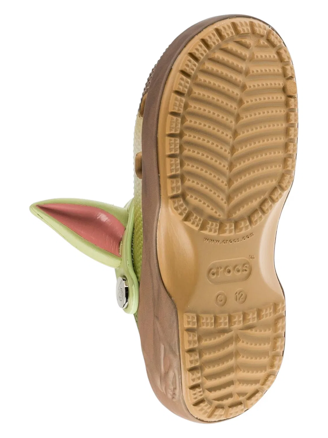 Сандалии Crocs Star Wars Grogu K зеленого цвета — фото 3