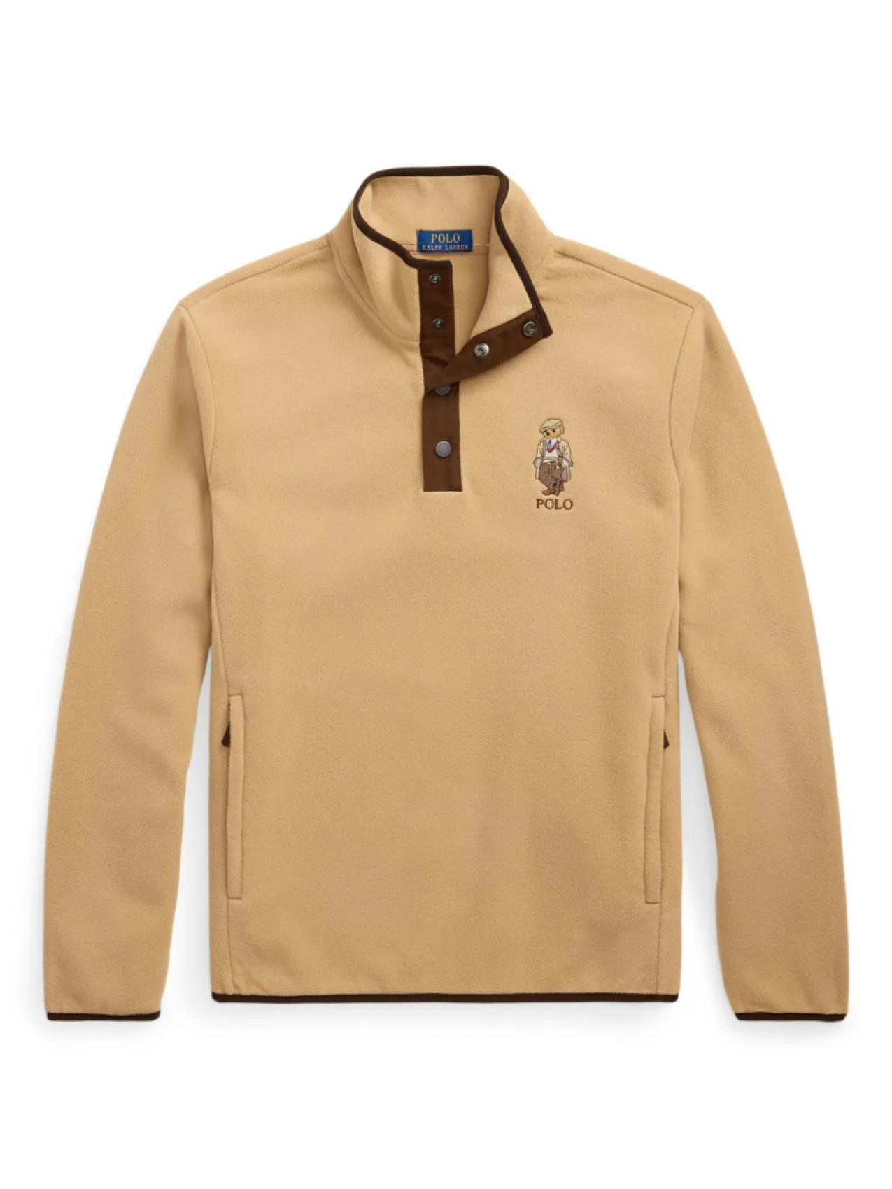 

Polo Ralph Lauren толстовка Polo Bear с воротником на молнии, нейтральный