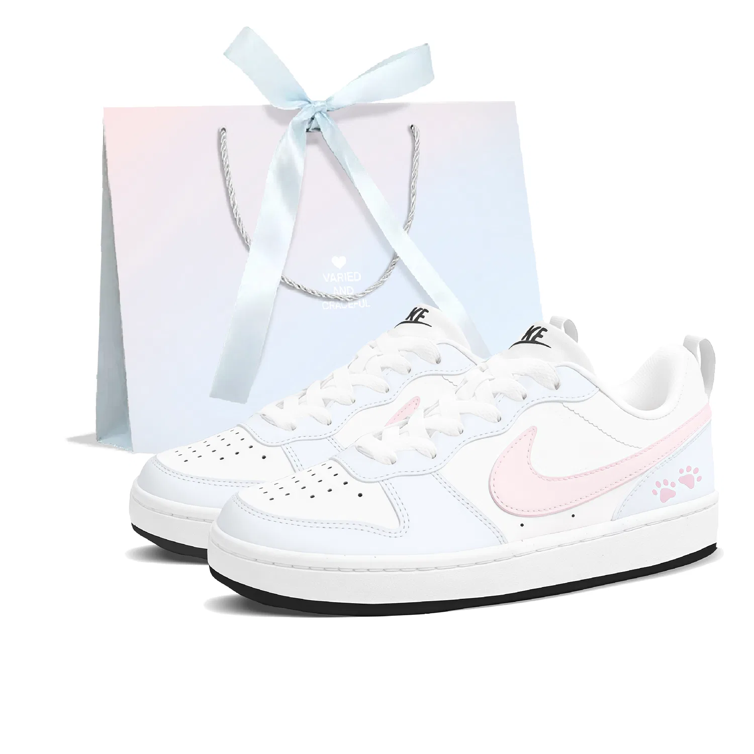 Кроссовки для скейтбординга Nike Court Borough Guava Meow Peek Low Pink