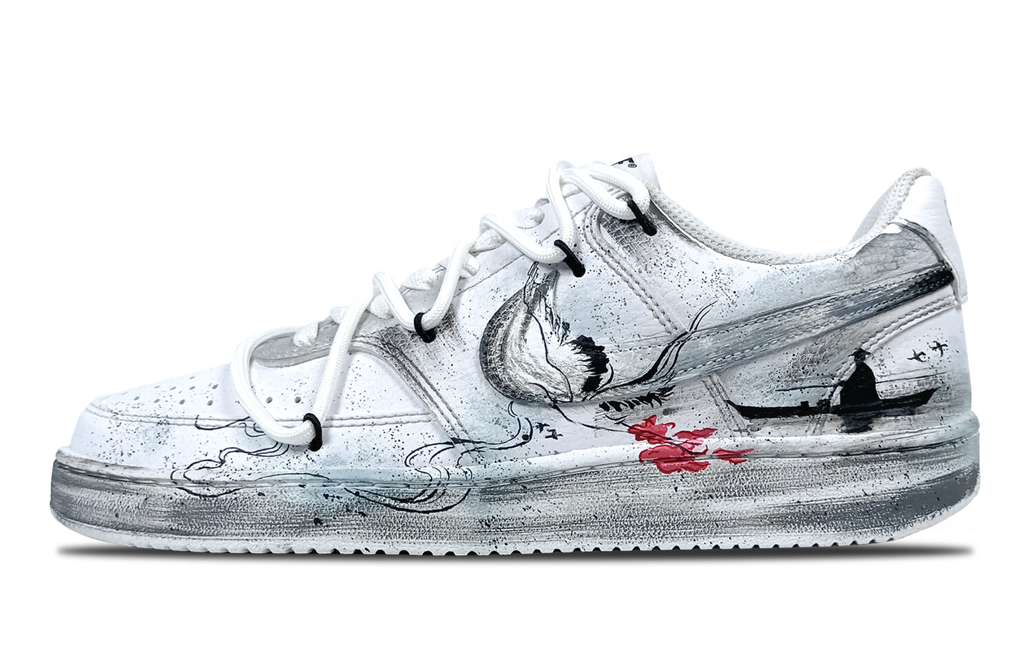 

Кроссовки для скейтборда Court Vision 1 женские, низкие, черный Nike