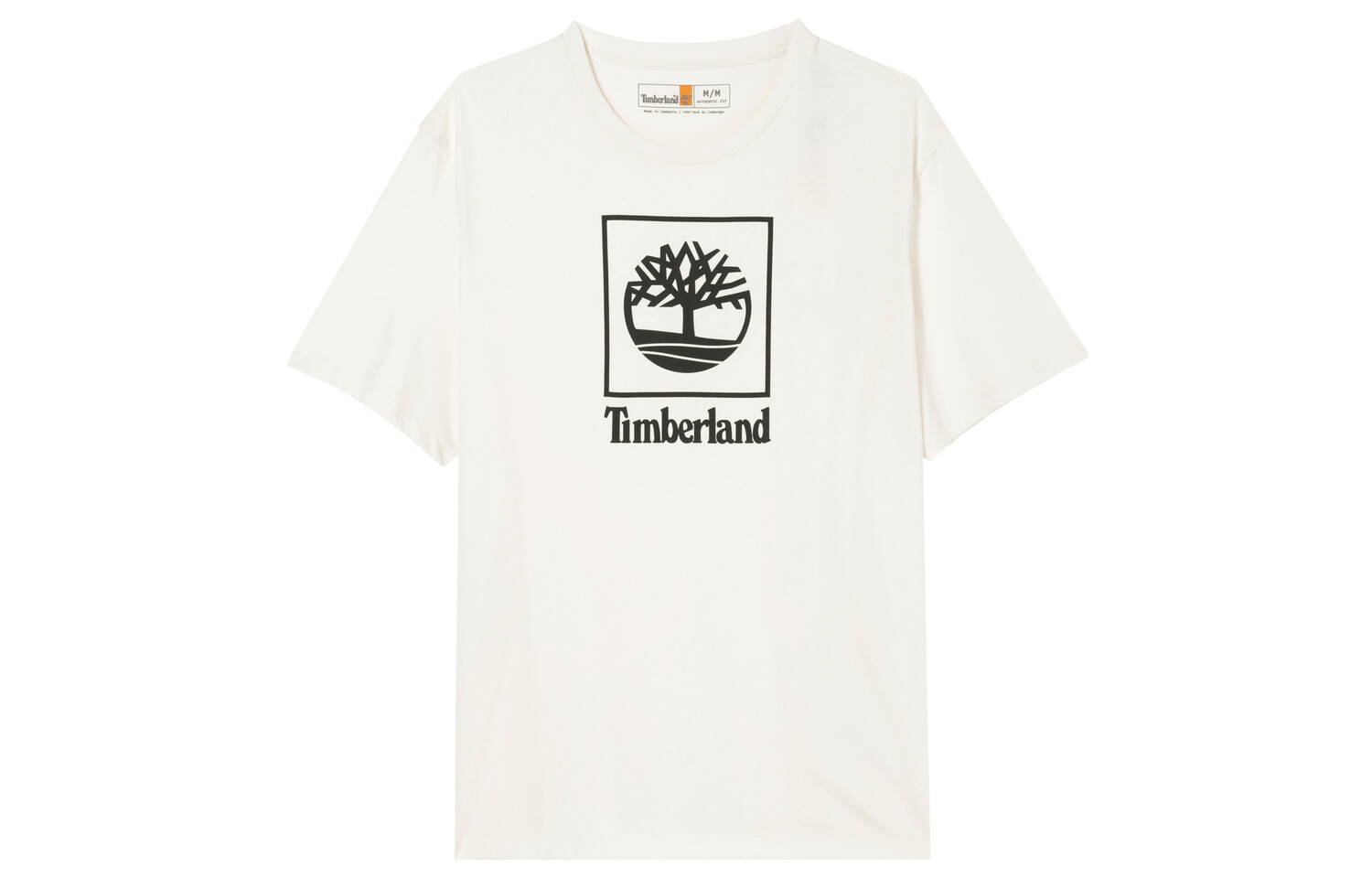 

Футболка унисекс винтажная белая Timberland, белый