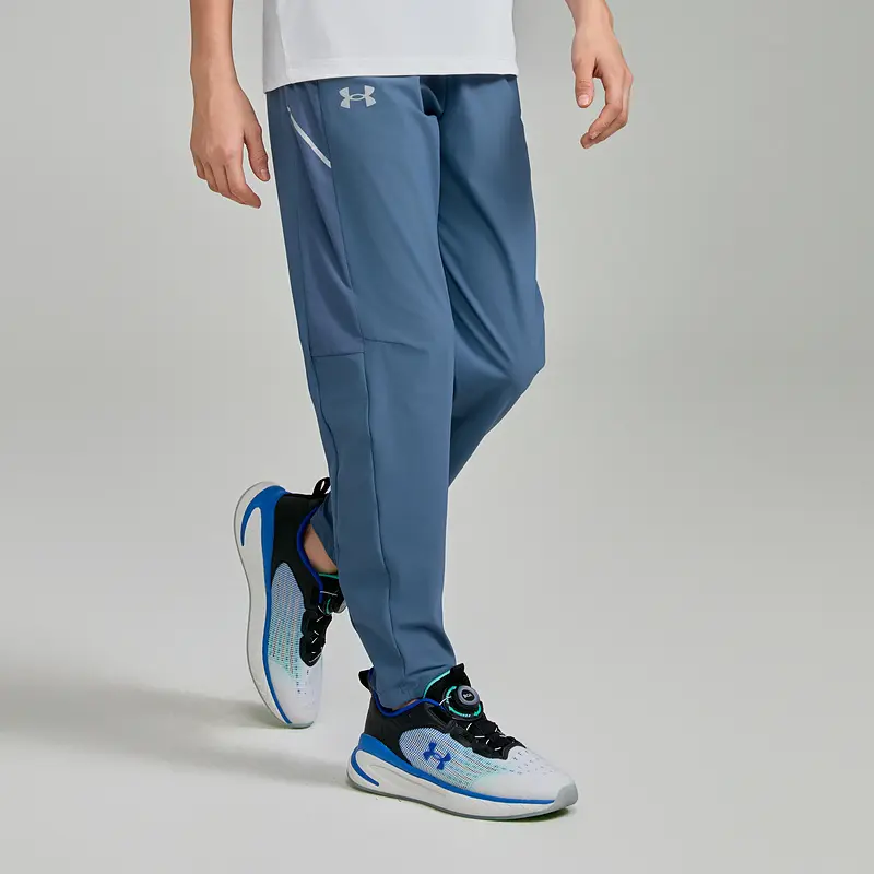 Under Armour Подростковые вязаные спортивные штаны Running Collection SS25 Dark Blue Gray — фото 4