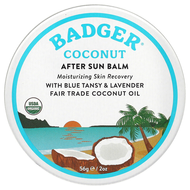 

Badger, бальзам после загара с кокосом, 56 г (2 унции)