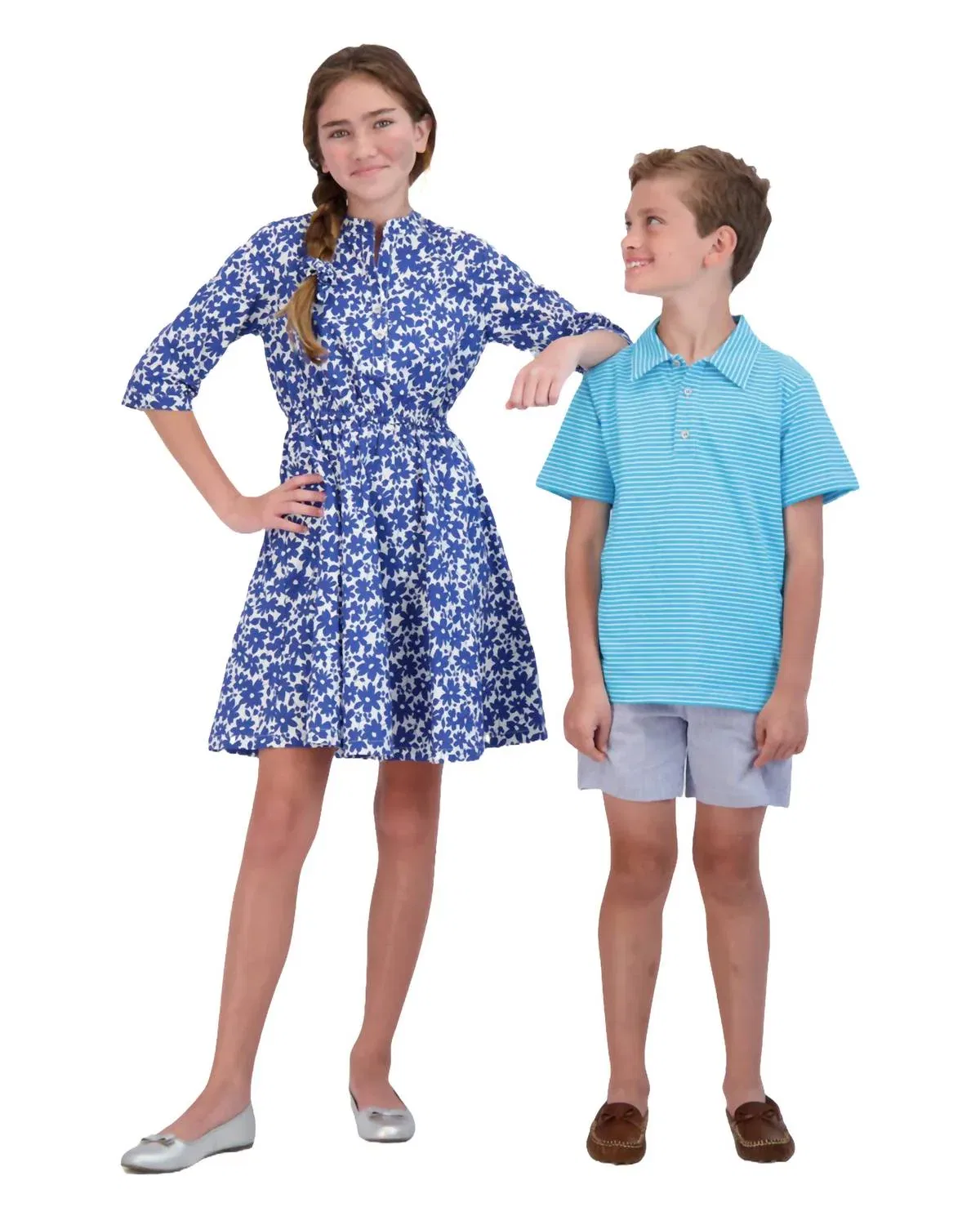 Детские шорты JD Pull-On из жатой ткани в полоску Busy Bees, Seersucker Stripe — фото 3