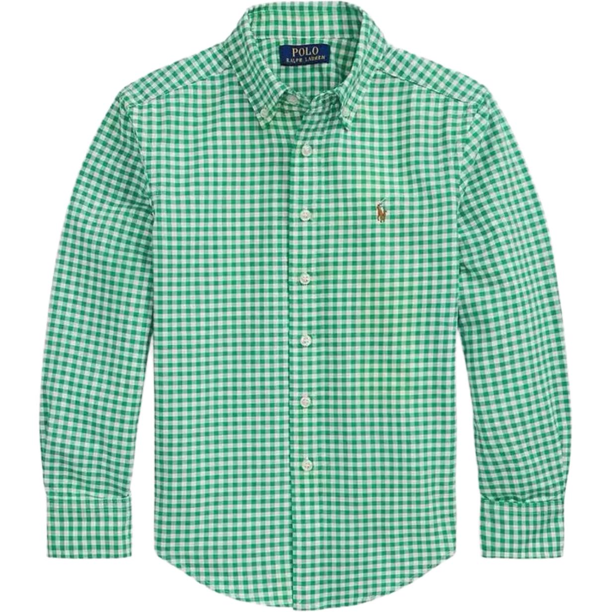 Polo Ralph Lauren Детская повседневная рубашка green — фото 4