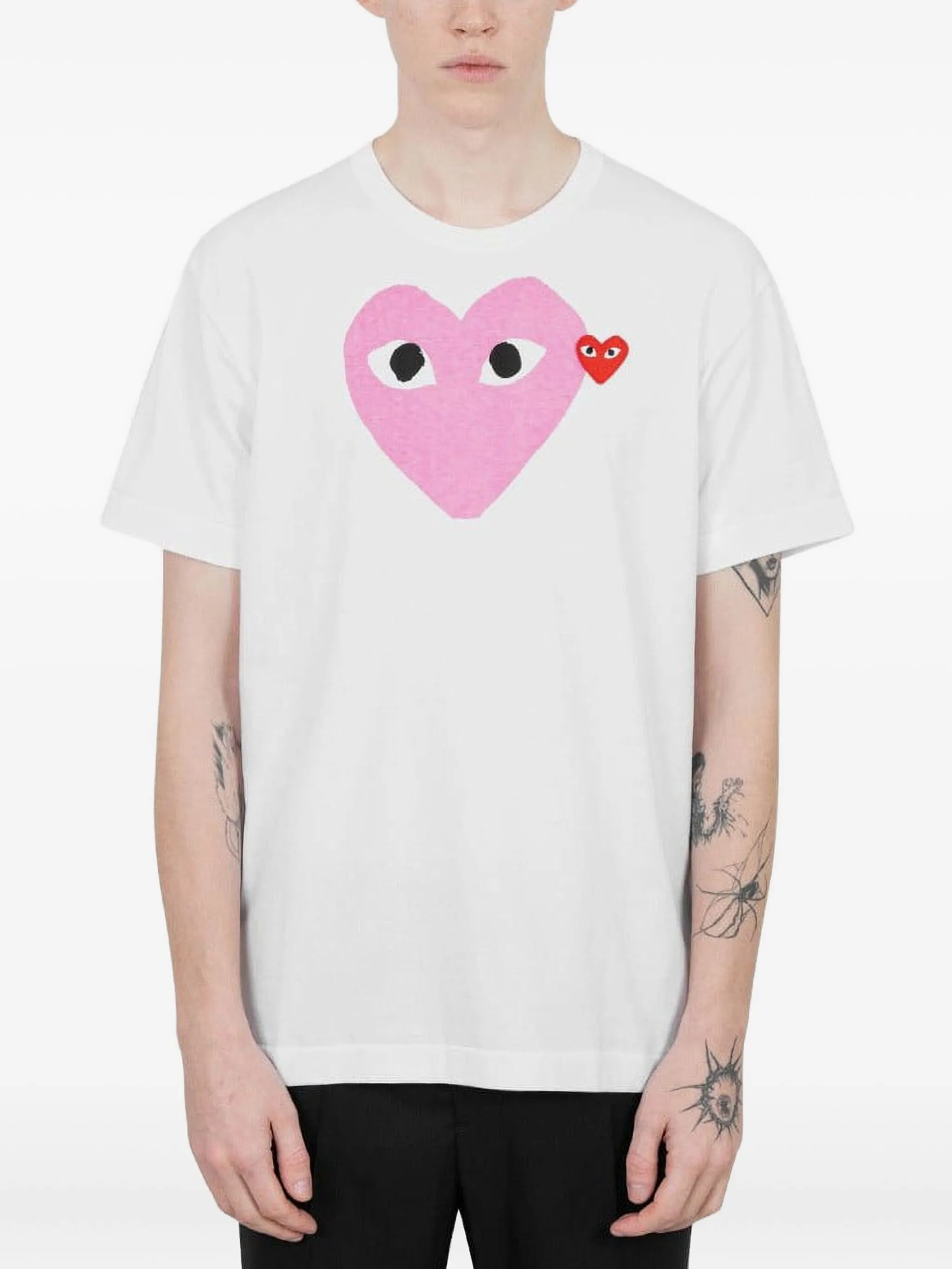 

Футболка с детализированным логотипом Comme Des Garçons Play, белый