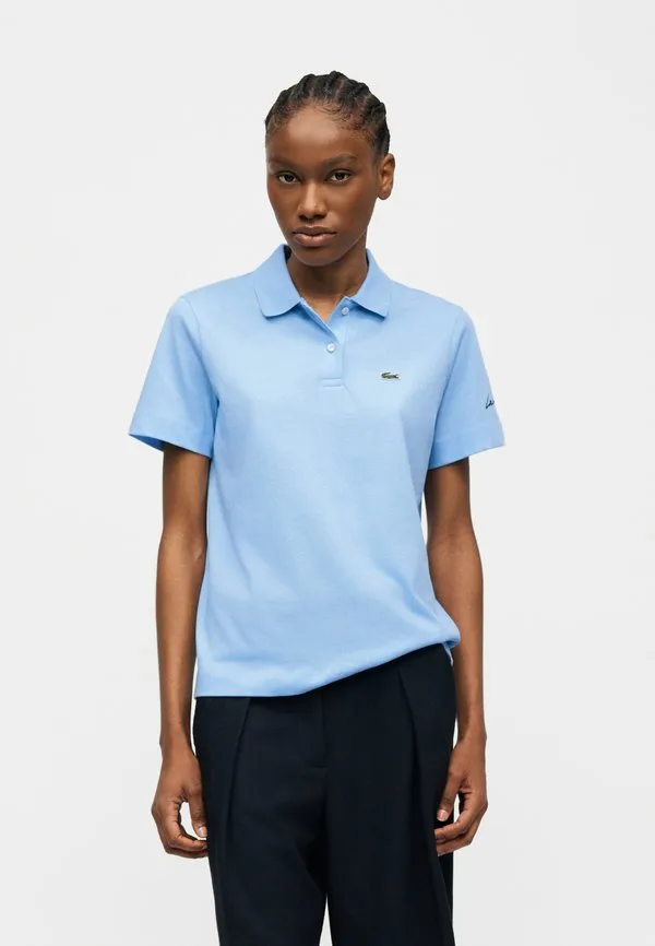 Рубашка поло Lacoste Light Blue, Классическая, Голубая — фото 3