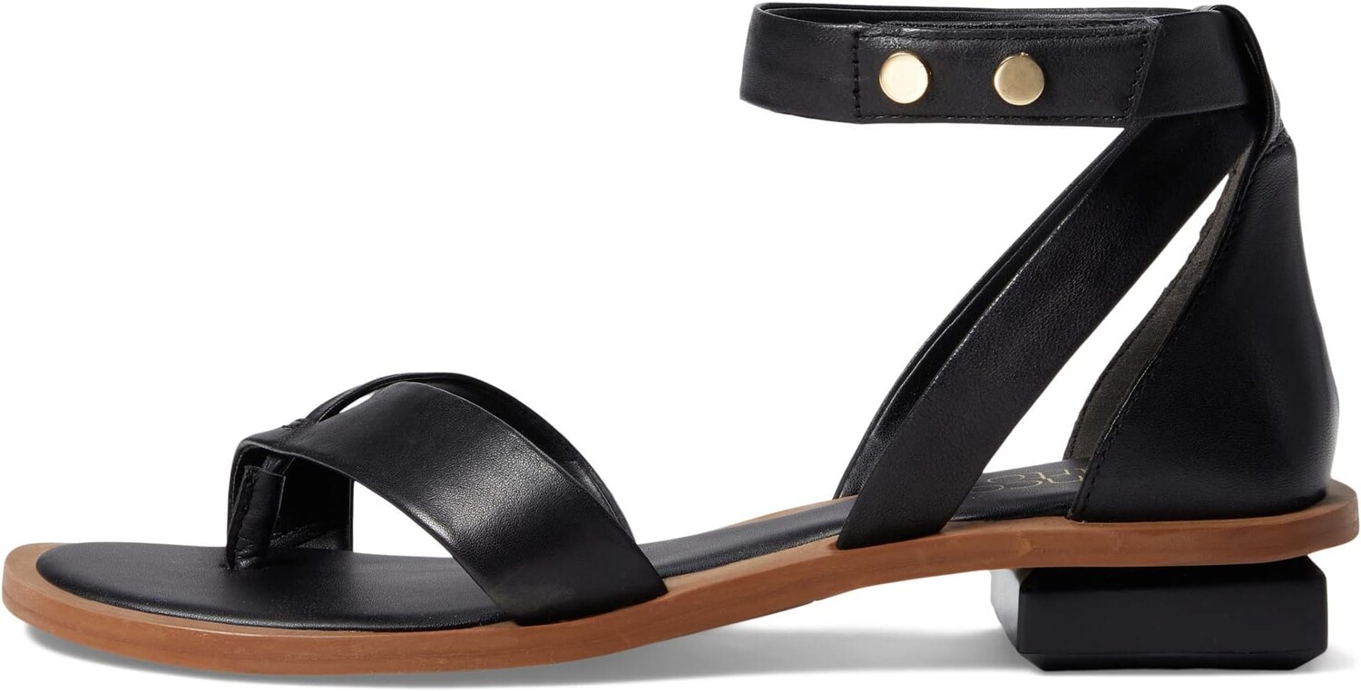 Сандалии на плоской подошве Parker Franco Sarto, черная кожа — фото 4